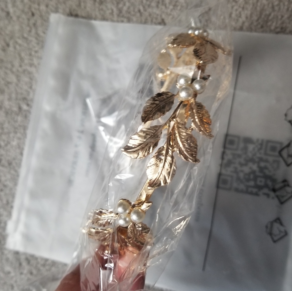Bridal Gold Headband
